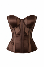 Mocha Silk Corset