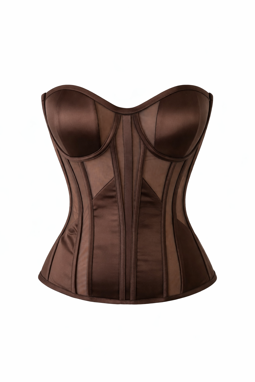 Mocha Silk Corset